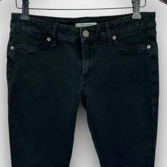 RICH & SKINNY ladies light black low-rise skinny jean size 28 - Picture 5 of 13